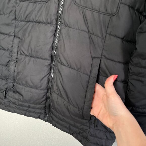 Columbia Mens Black Quilted Hooded Down Filled Jacket Size M - Picture 7 of 16